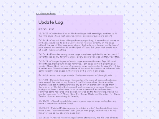 pages/updates screenshot