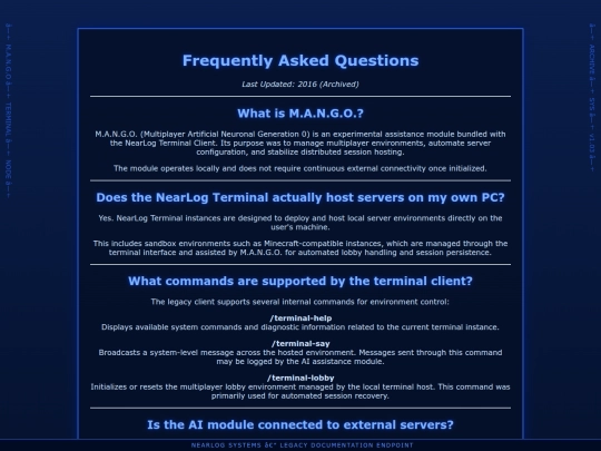faq screenshot