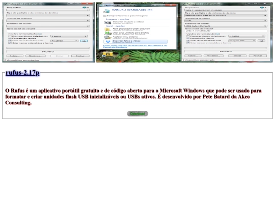 windows/programas/rufus screenshot