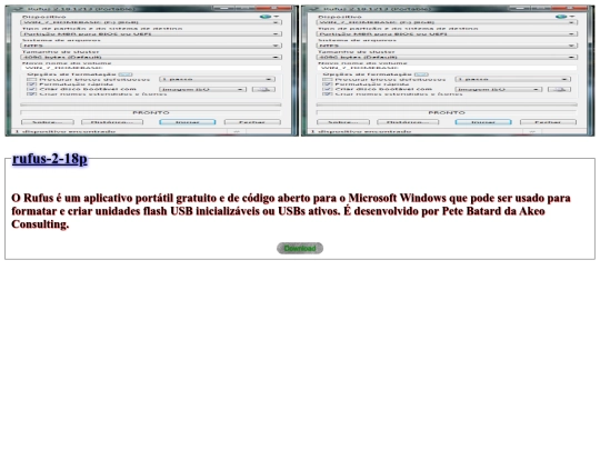 windows/programas/rufususb screenshot