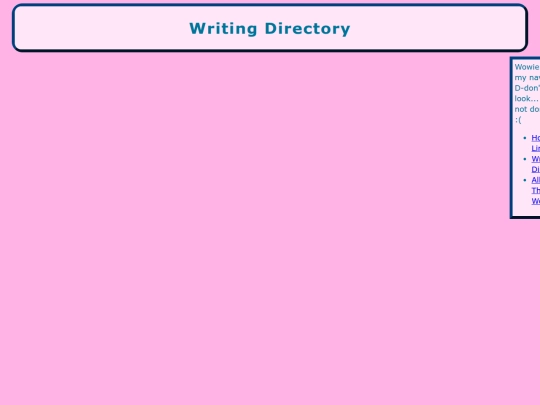 Writing Directory screenshot