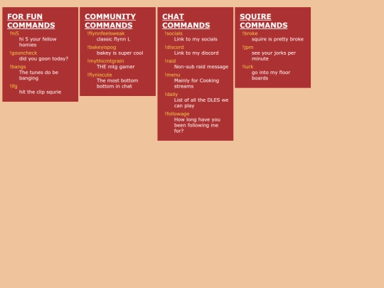 pages/CommandList screenshot