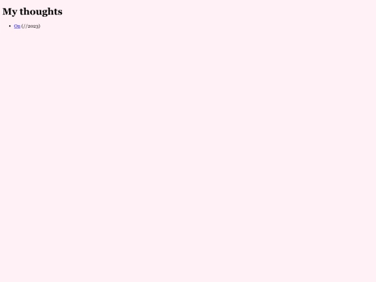 pages/thoughts screenshot
