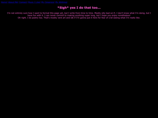 writing screenshot