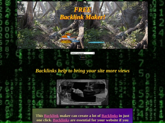 FREEBacklinkMaker screenshot