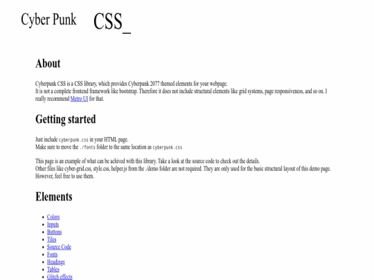index screenshot