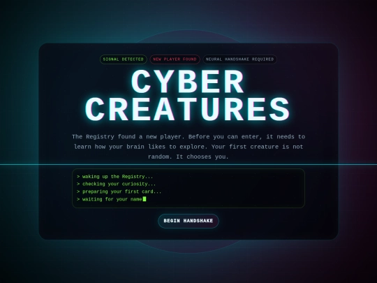 cyber_creatures_new_landing_page screenshot