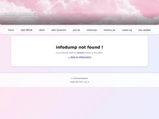 infodump screenshot