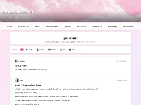 journal screenshot