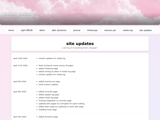 updates screenshot