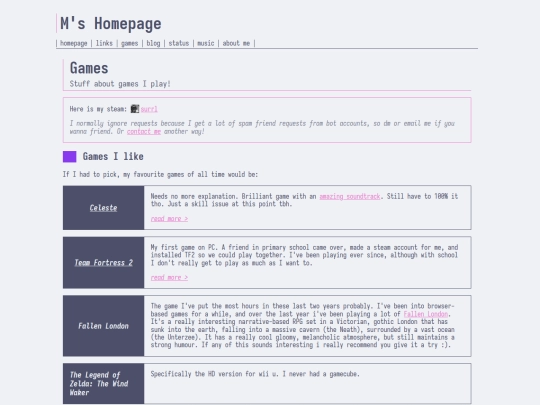 games screenshot