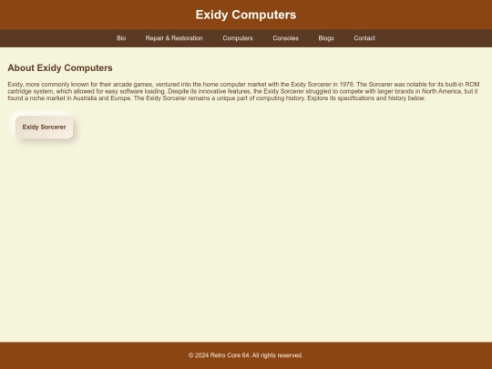 exidy screenshot