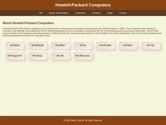 hewlett-packard screenshot