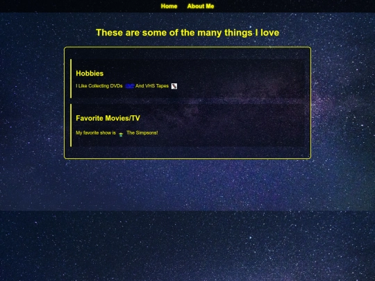 interests screenshot