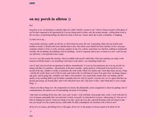 posts/onmyporchinallston screenshot