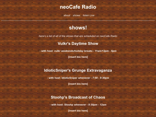 nc/shows screenshot