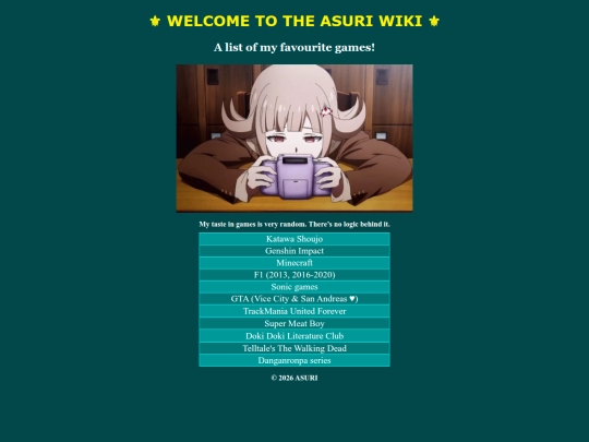 Games screenshot