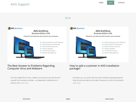 blog screenshot