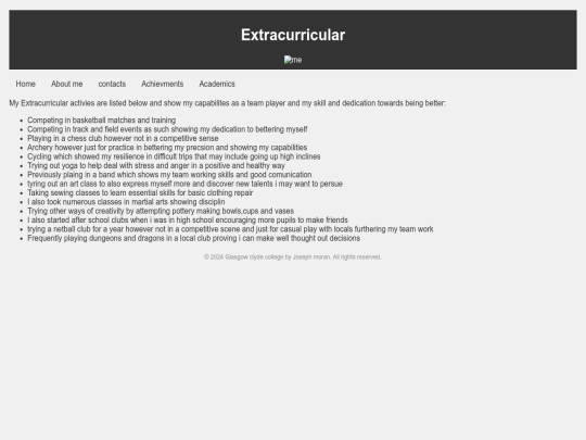 Extracurricular screenshot