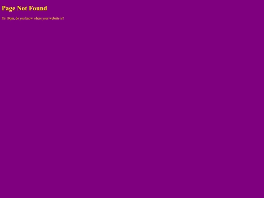 not_found screenshot