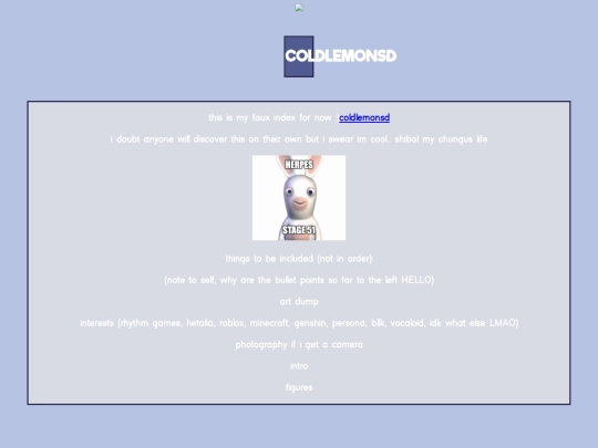 faux-index screenshot