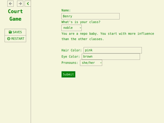 CourtGame screenshot
