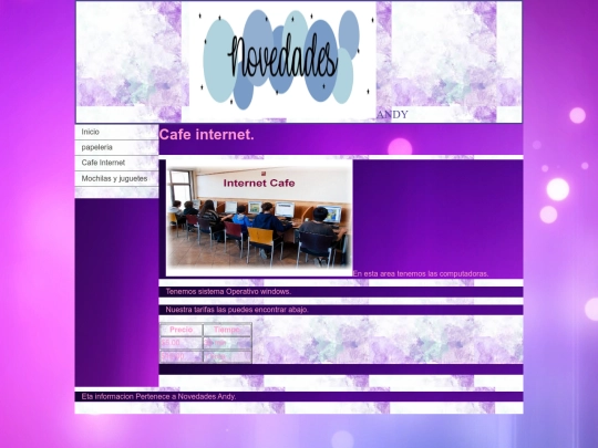 paginas/cafeinternet screenshot