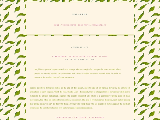 commonplace screenshot