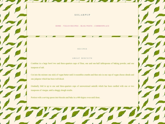 recipes screenshot