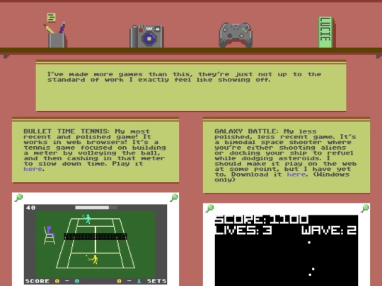 games screenshot