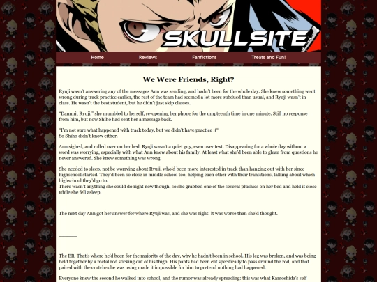 Fics/WeWereFriends screenshot