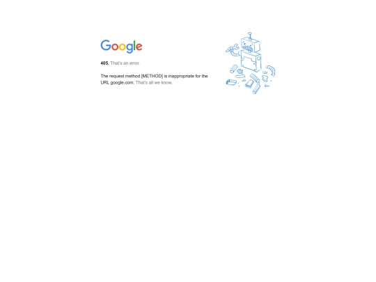 google/405 screenshot