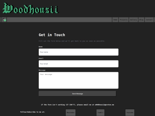 contact-form screenshot