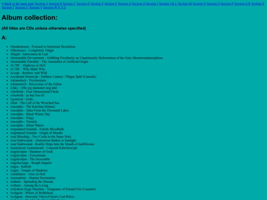 albums screenshot