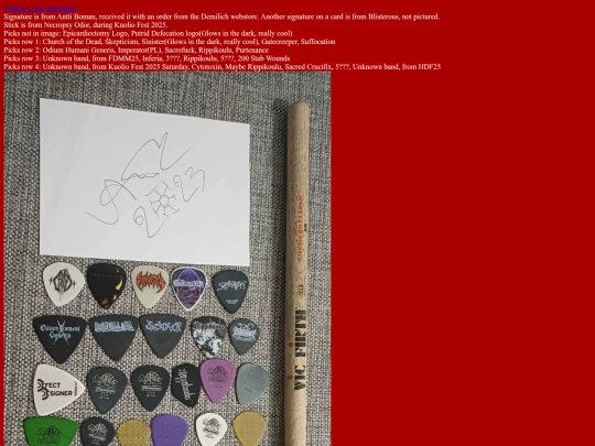 memorabilia screenshot