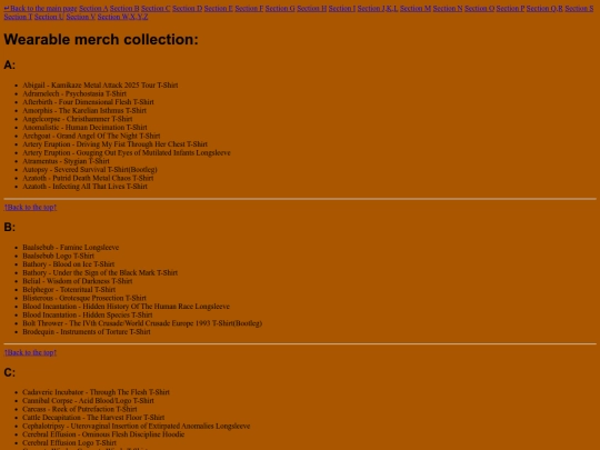 shirts screenshot