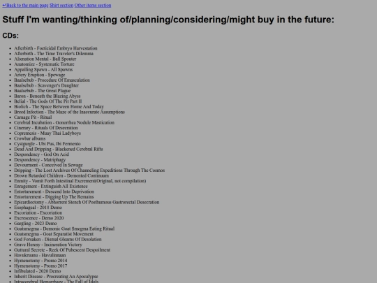 wantlist screenshot