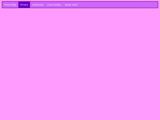 Privacy screenshot
