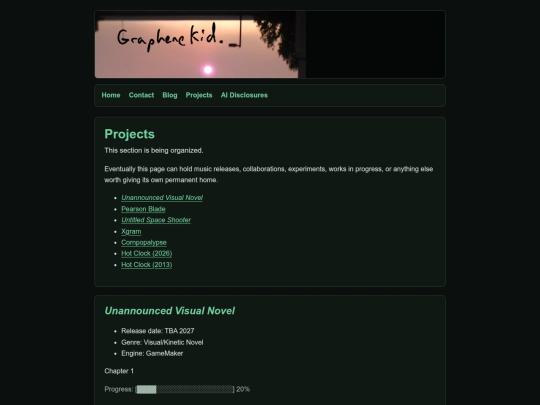 projects screenshot