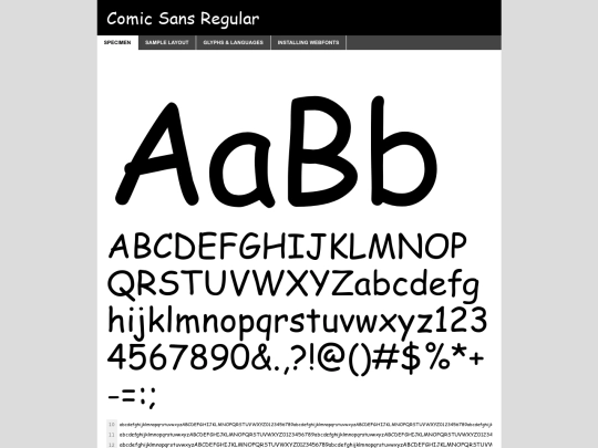 webfontkit-20240316-170921/comicsans-demo screenshot