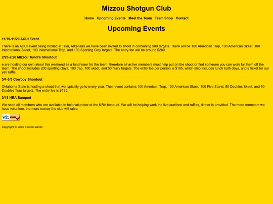 ISLT_4360/Pilot_Site/Upcoming_Events screenshot