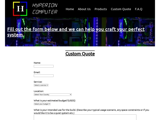 Custom Quote screenshot