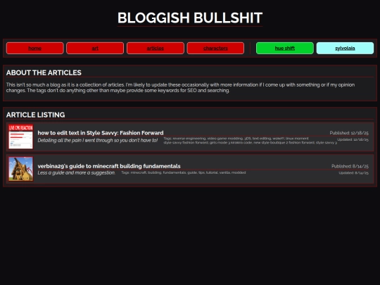 articles screenshot