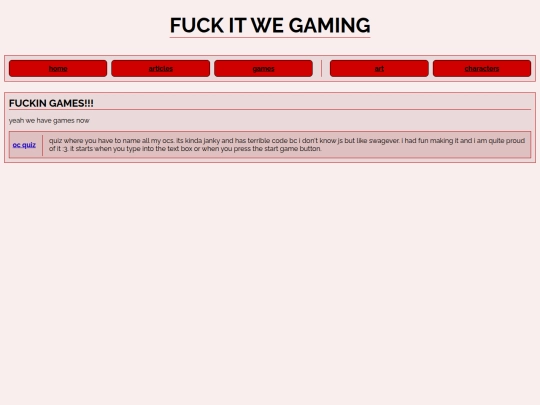 games screenshot