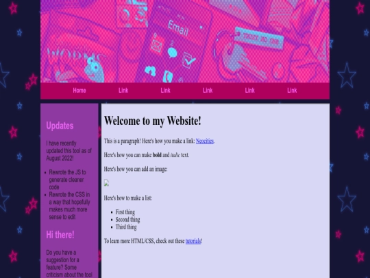index screenshot