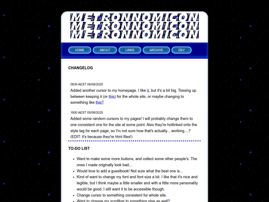 changes screenshot