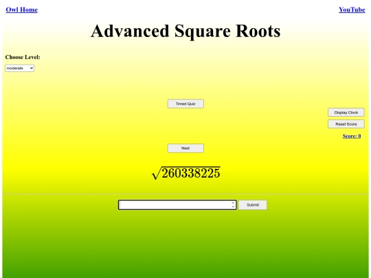 Advanced Square Roots/root screenshot
