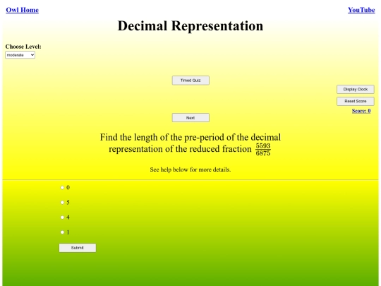 Decimal Representation/decimal screenshot