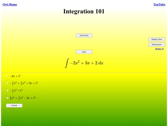 Integration 101/integral screenshot