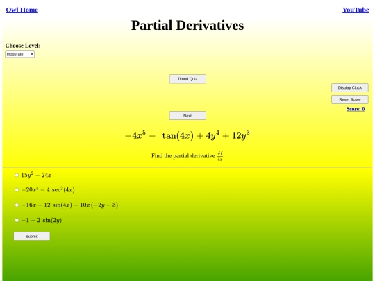 Partial Derivatives/partial screenshot